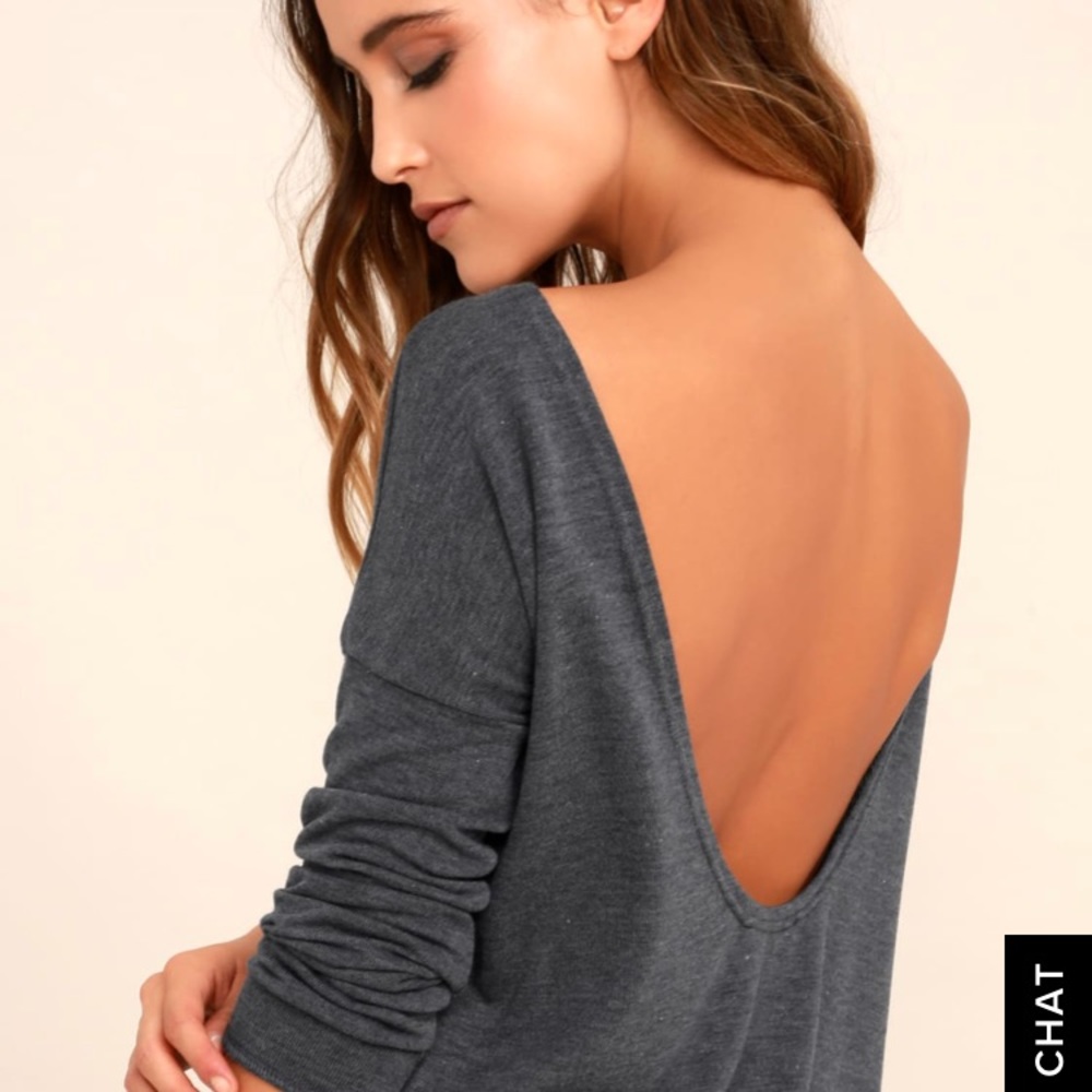 Lulus backless sweater